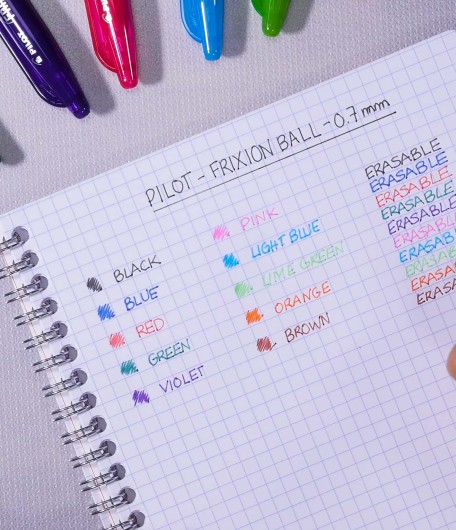 Frixion Ball stylo gel effaçable, 2 unités, bleu – Pilot : Instruments  d'écriture